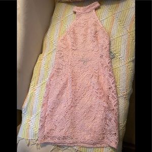 Forever21 medium halter top mini Pink dress.